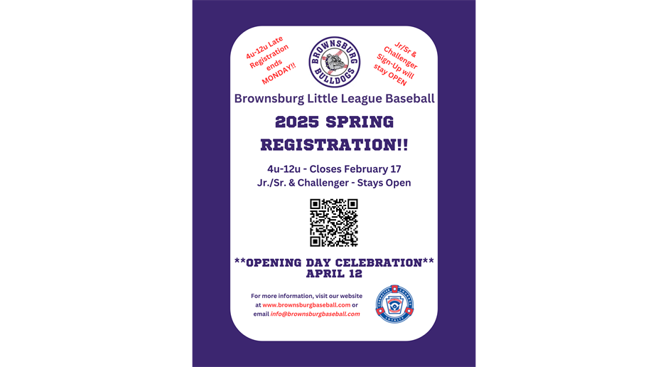 2025 Spring Registration